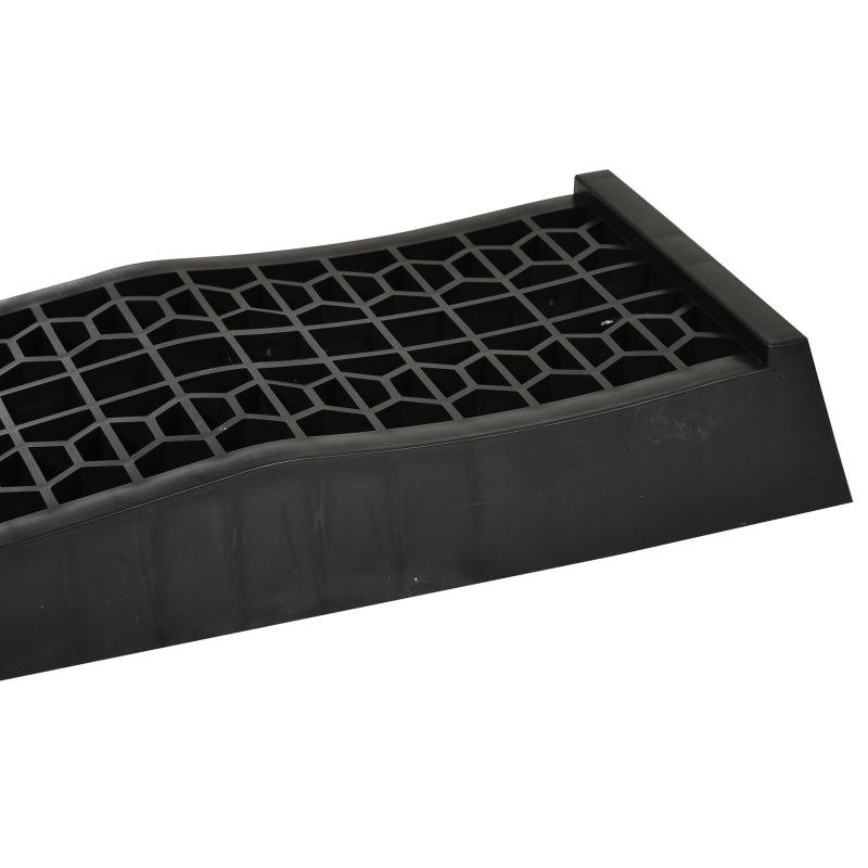 Duurzame rubberen oprijblokken 70x20x8 cm – set van 2 voor voertuigen