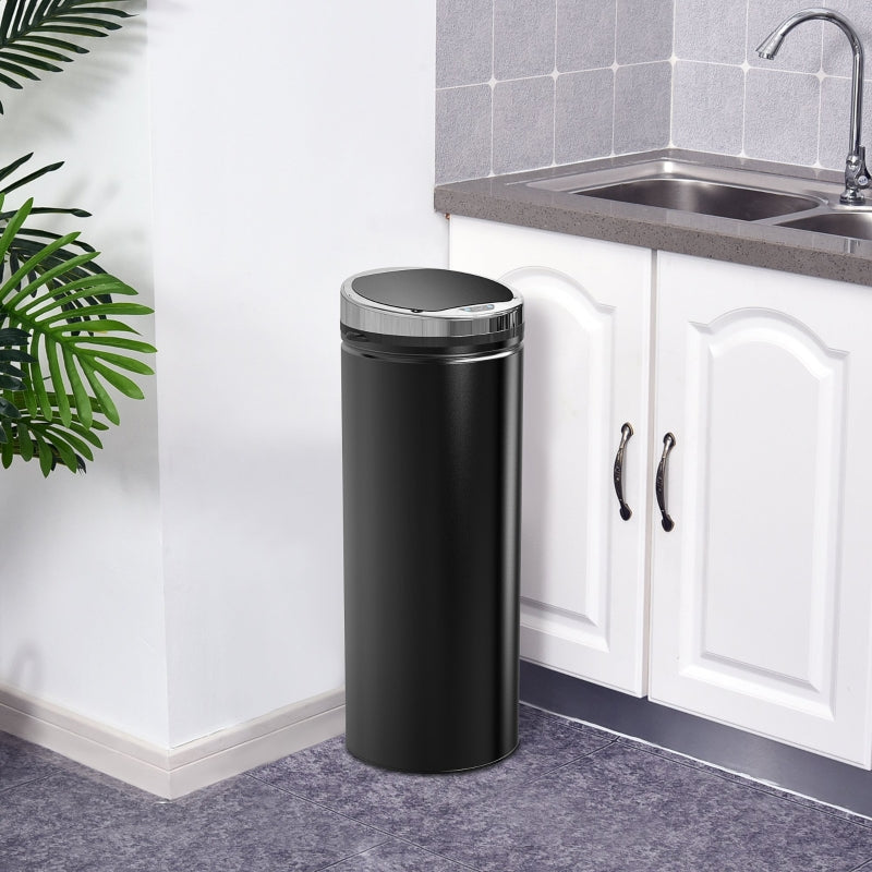Hygiënische afvalemmer 50L – zwart met bewegingssensor