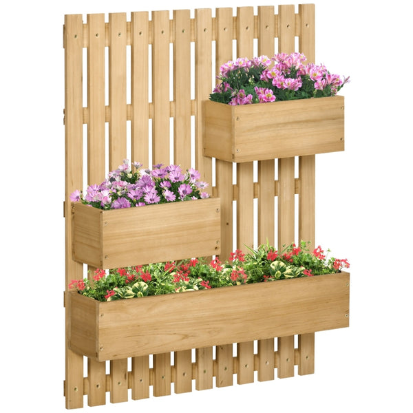 Houten plantenstandaard als plantenrek en plantenzuil