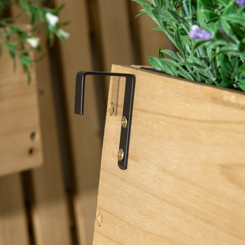 Houten plantenstandaard als plantenrek en plantenzuil