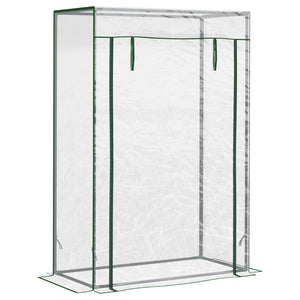 Kweekkas compacte tuinkas 100x50x150 cm groen met stevig frame en transparante beschermhoes voor kleine tuinen