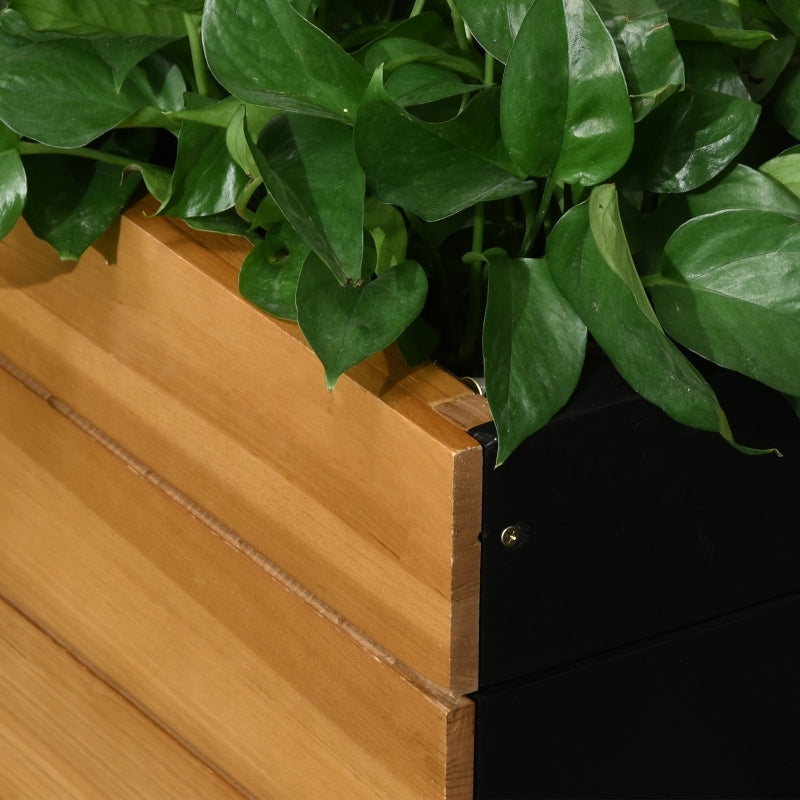 Bloembak 79x49,5x80 cm voor buiten van bruin hout