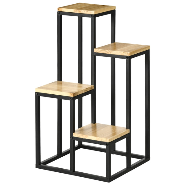 Plantenstandaard 34x34x66 cm als plantenrek en plantenzuil