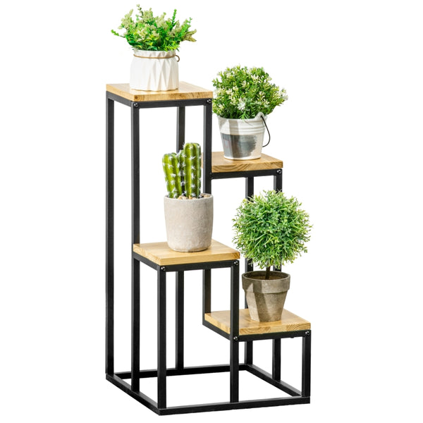 Plantenstandaard 34x34x66 cm als plantenrek en plantenzuil