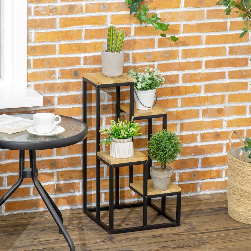 Plantenstandaard 34x34x66 cm als plantenrek en plantenzuil