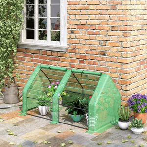 Foliekas 180 x 90 x 90 cm – Groene compacte broeikas voor tuin, ideaal voor het beschermen en kweken van planten het hele jaar door