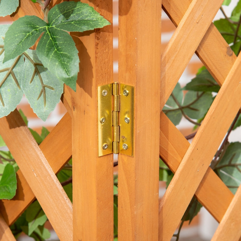 Plantenrek plantenbak 32x32x108 cm buiten van bruin hout