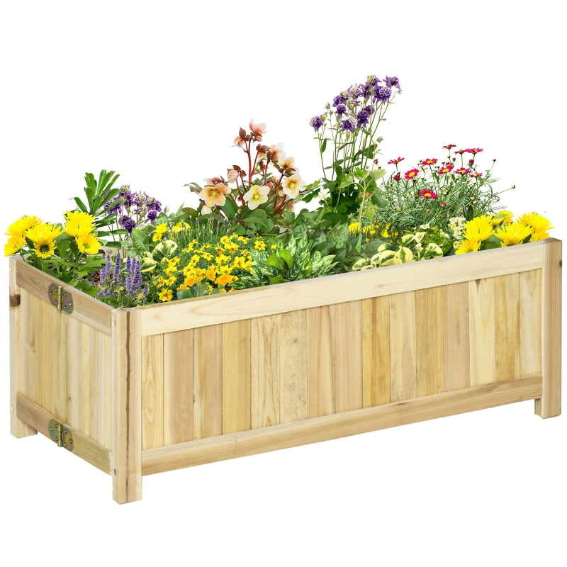 Houten bloembak 70x30x25 cm voor buitengebruik en planten