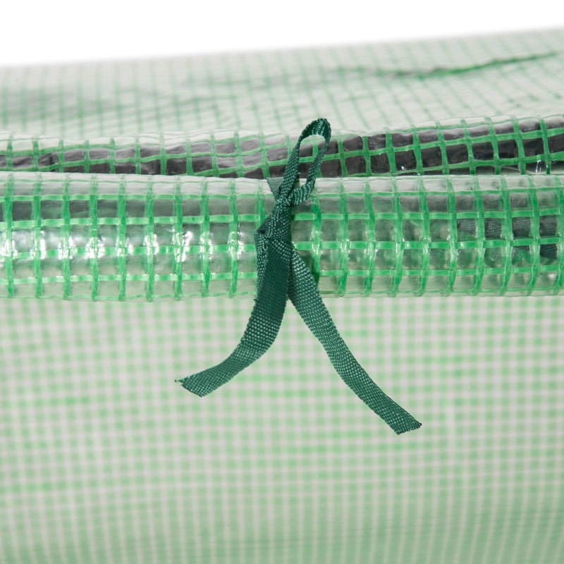 Middelgrote tunnelkas 180x60x60 cm met groen PE-doek en ritssluiting