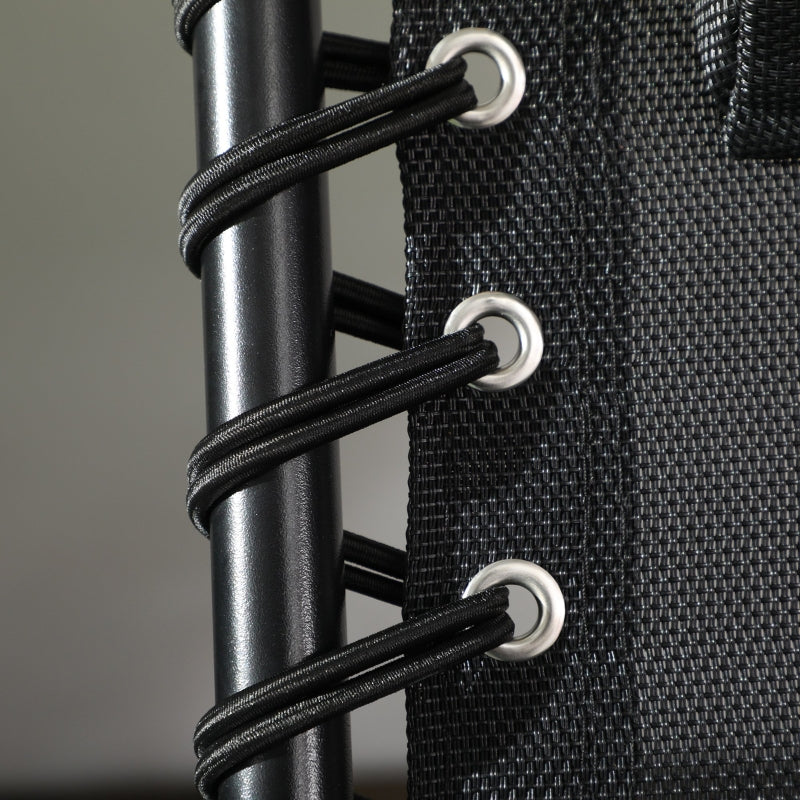 Opvouwbaar ligbed 58x189x33 cm met kussen, textileen en 120 kg draagkracht