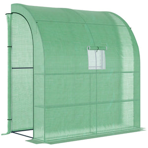 Ruime kweekkas 200x100x215 cm met groen PE-doek en ritssluiting voor optimale bescherming en groei van planten
