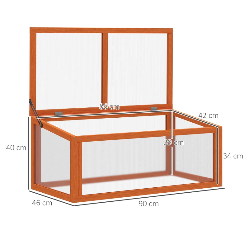 Kweekbak 90x46x40 cm met doorzichtig deksel en ventilatie