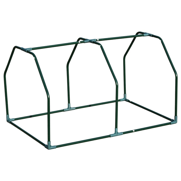 Compacte kweekkas 99x71x60 cm met groen PE-doek en ritssluiting