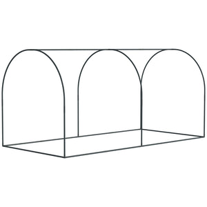 Ruime tunnelkas 249x120x120 cm met groen PE-doek en ritssluiting – stevig frame met oprolbare deuren voor plantenbescherming