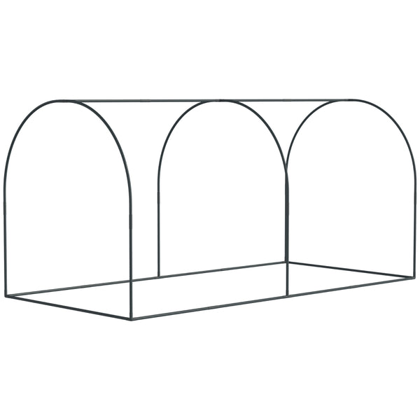 Ruime tunnelkas 249x120x120 cm met groen PE-doek en ritssluiting