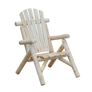 Tuinstoel 83x68x101 cm in Adirondack-stijl van dennenhout met armleuningen, robuust en geschikt voor binnen en buitengebruik