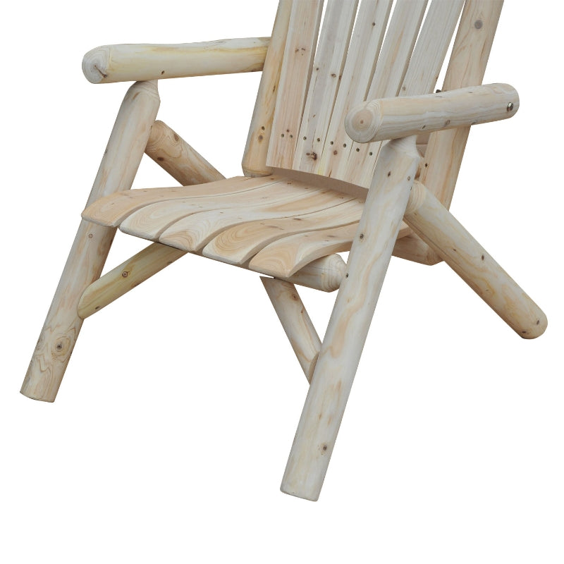 Tuinstoel 83x68x101 cm in Adirondack-stijl van dennenhout met armleuningen