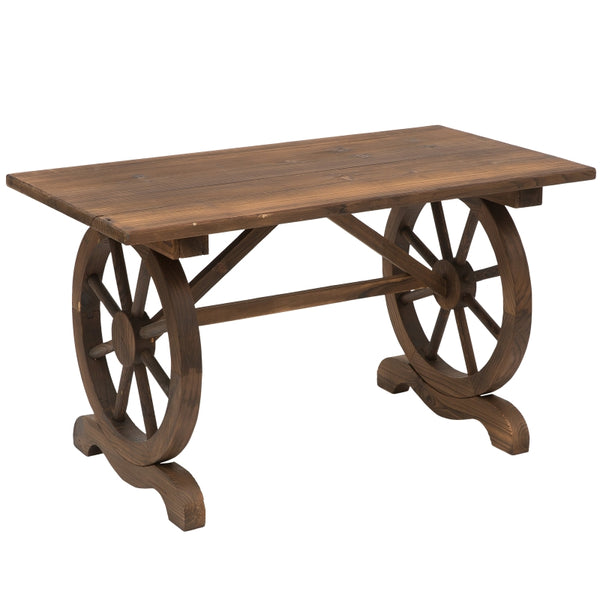 Tuintafel balkontafel bruin – 113×60×65 cm compact en stevig