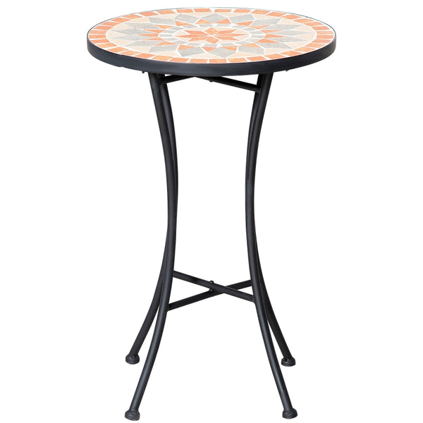 Ronde bijzettafel Ø35,5 cm met stabiel stalen frame voor buiten