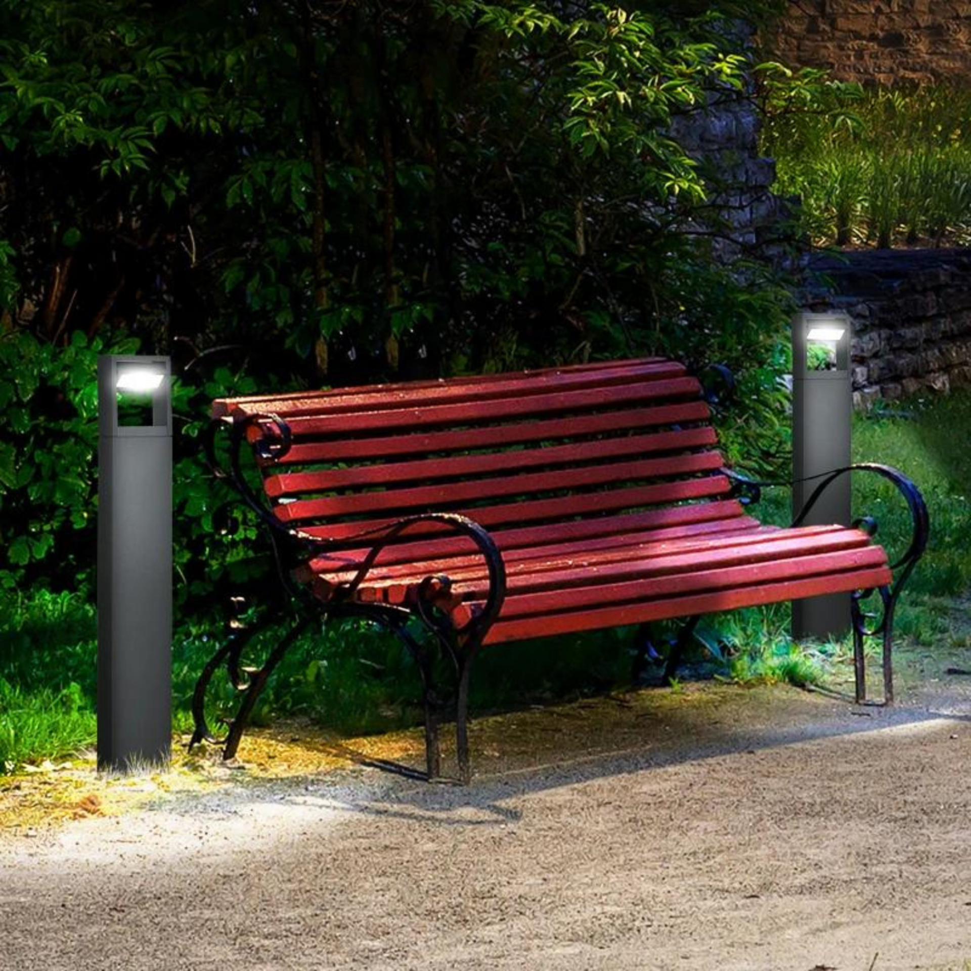 LED Staande tuinlamp – 90?cm aluminium, IP65, warm wit 460?lm