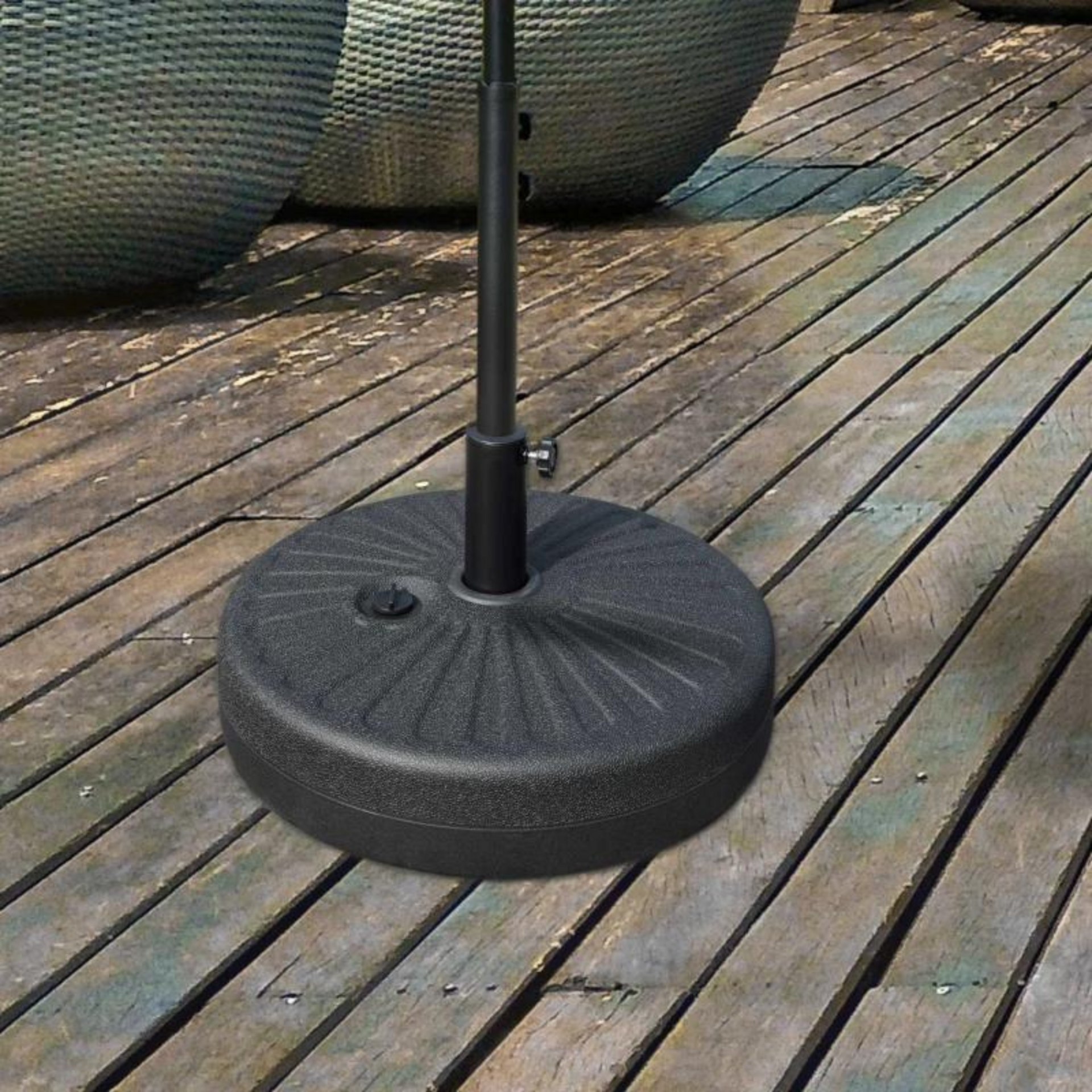Parasolvoet 22 kg van kunststof voor rechte parasol tot 3 meter
