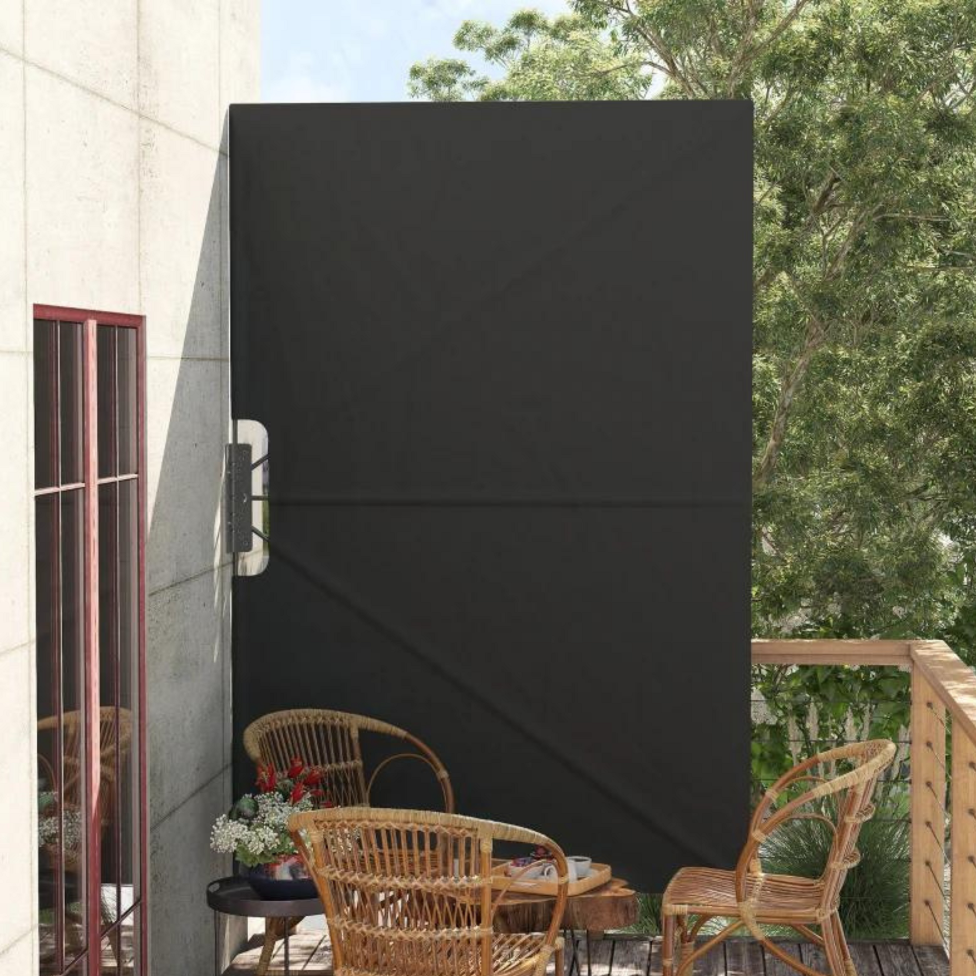 Robuust zonnescherm luifel voor optimale tuinzonwering 237x160 cm grijs