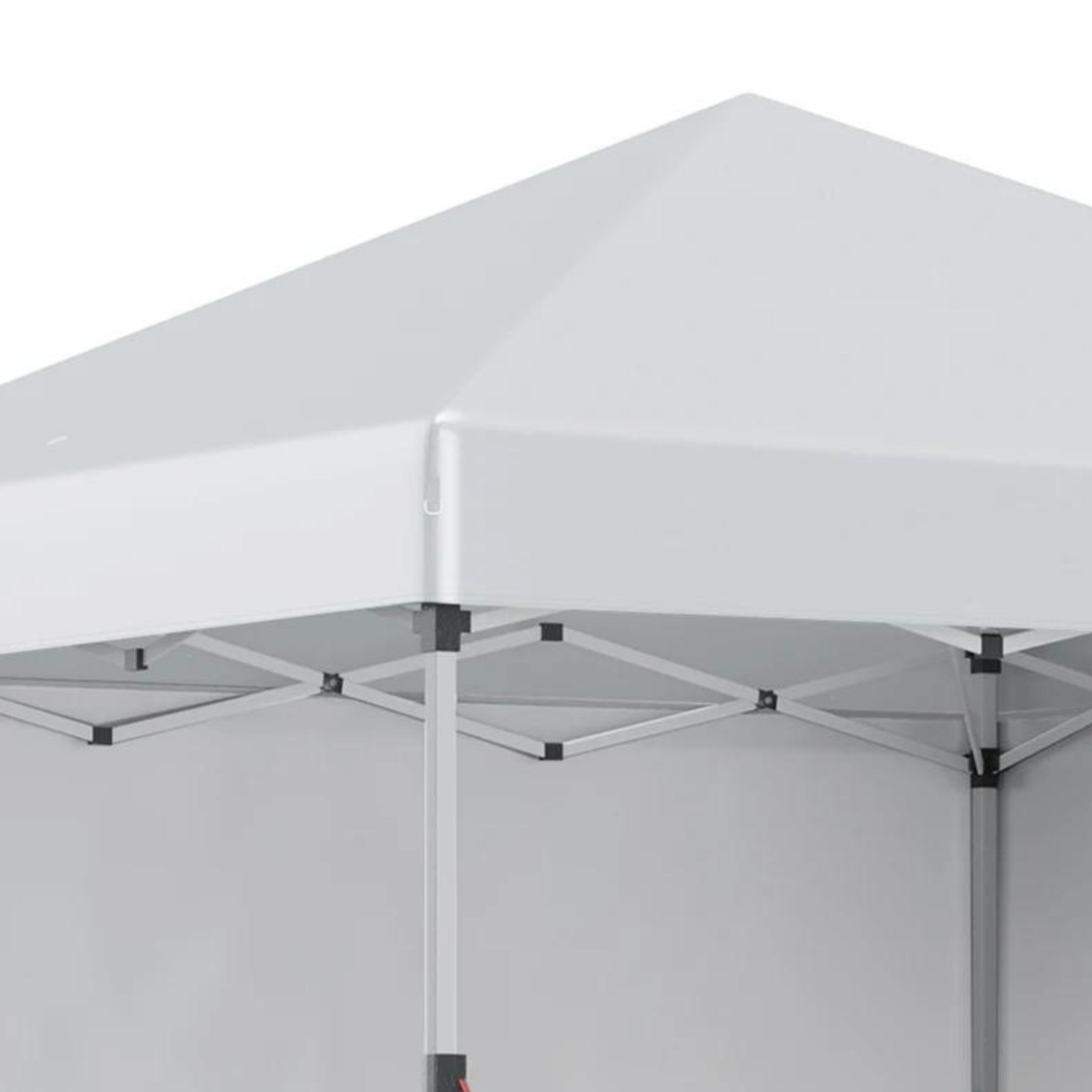 Easy-up partytent lichtgrijs 3x3x2,7 m met draagtas en stevig frame
