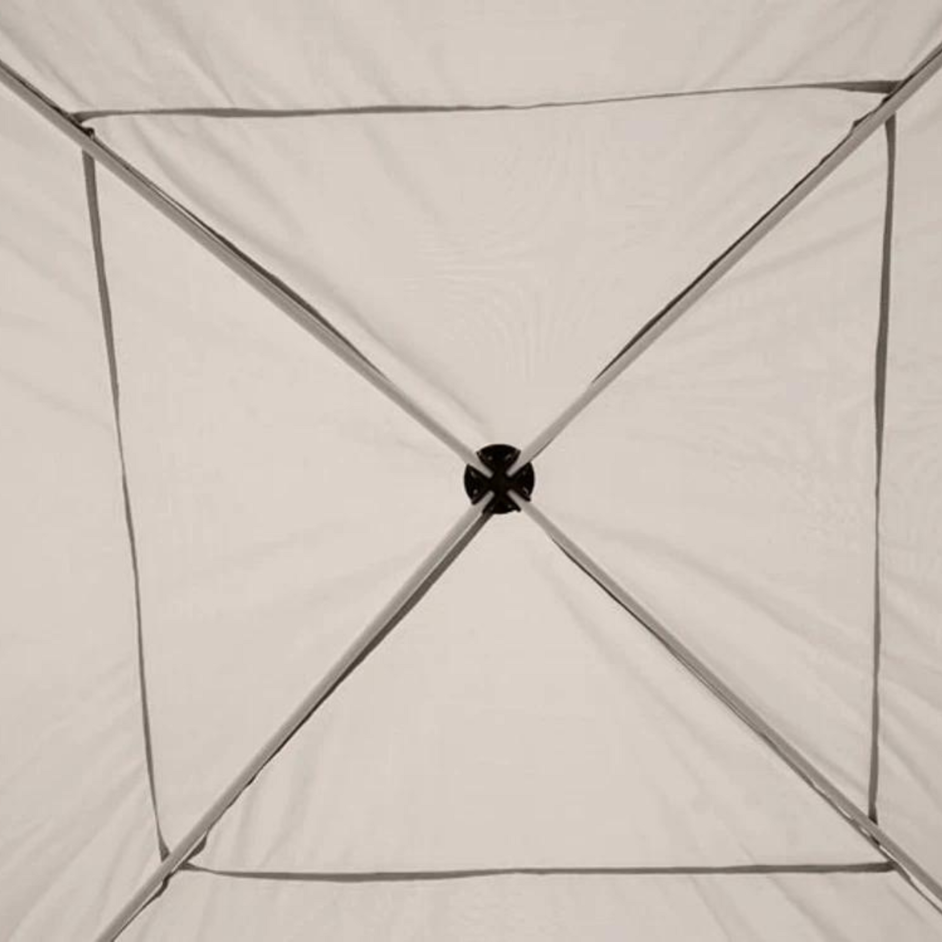 Beige easy-up partytent 3x3 m met draagtas en stevig frame