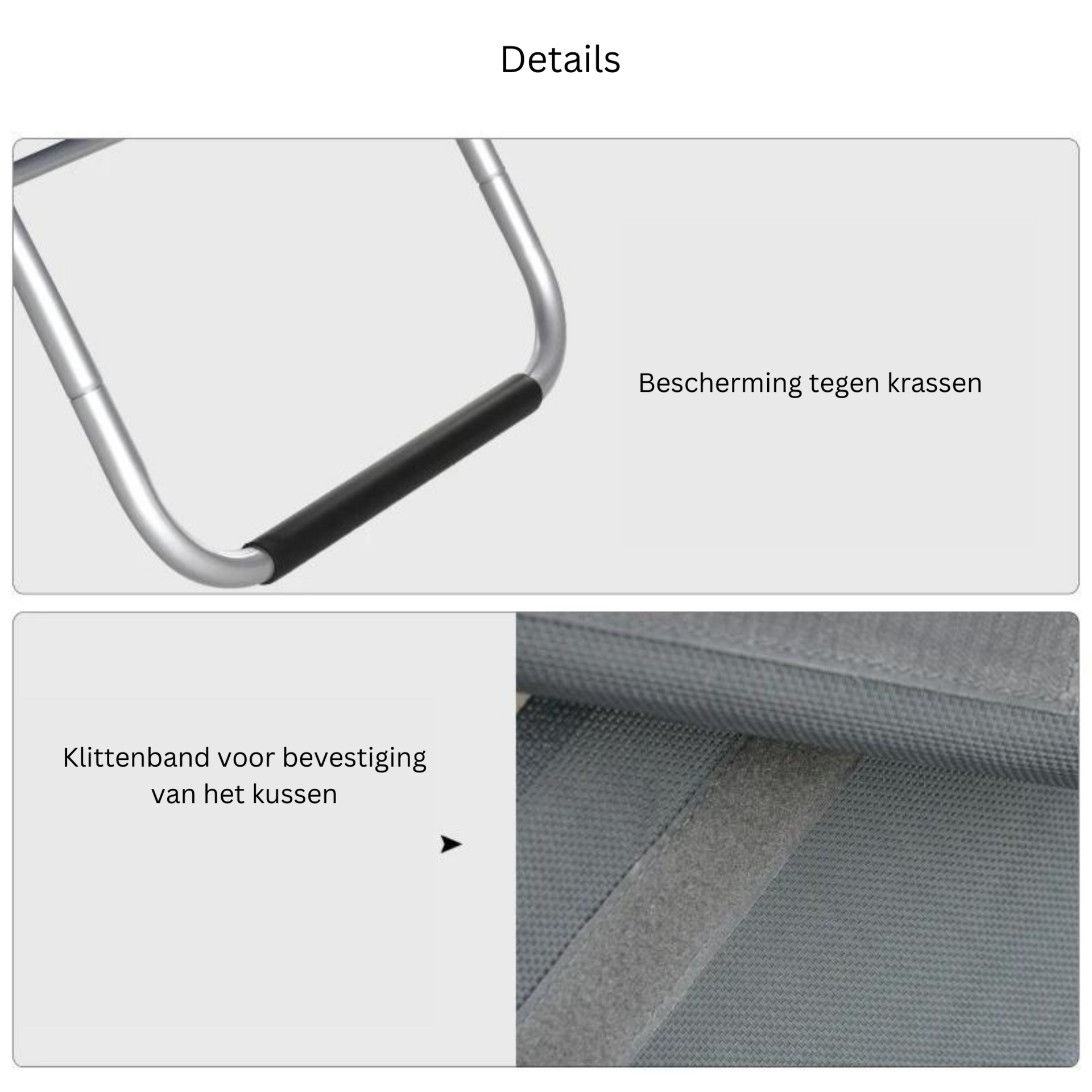 Comfortabel grijs ligbed 160x60x65 cm met vaste rug en armleuninge