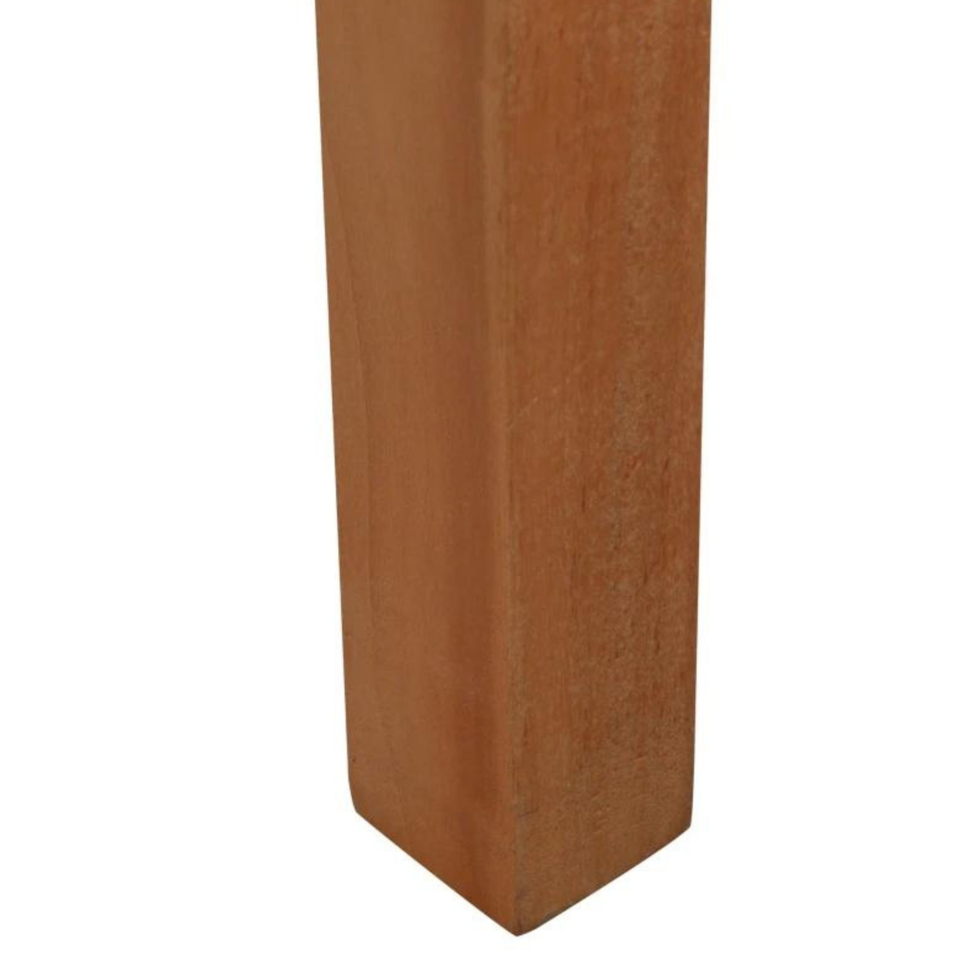 Houten 2-zits tuinbank 127x62x92 cm met armleuningen en rugsteun