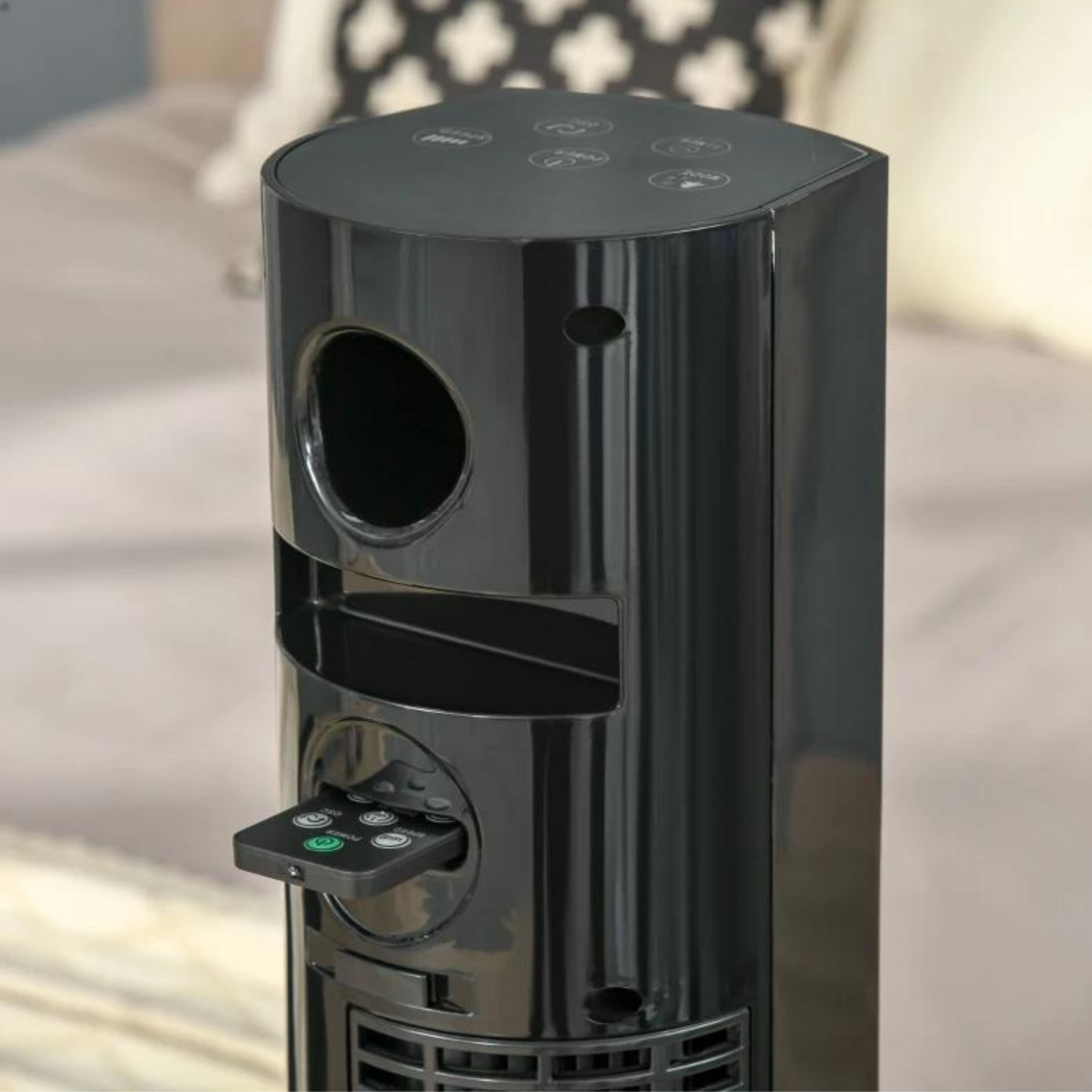 Stijlvolle torenventilator met afstandsbediening voor stille verkoeling