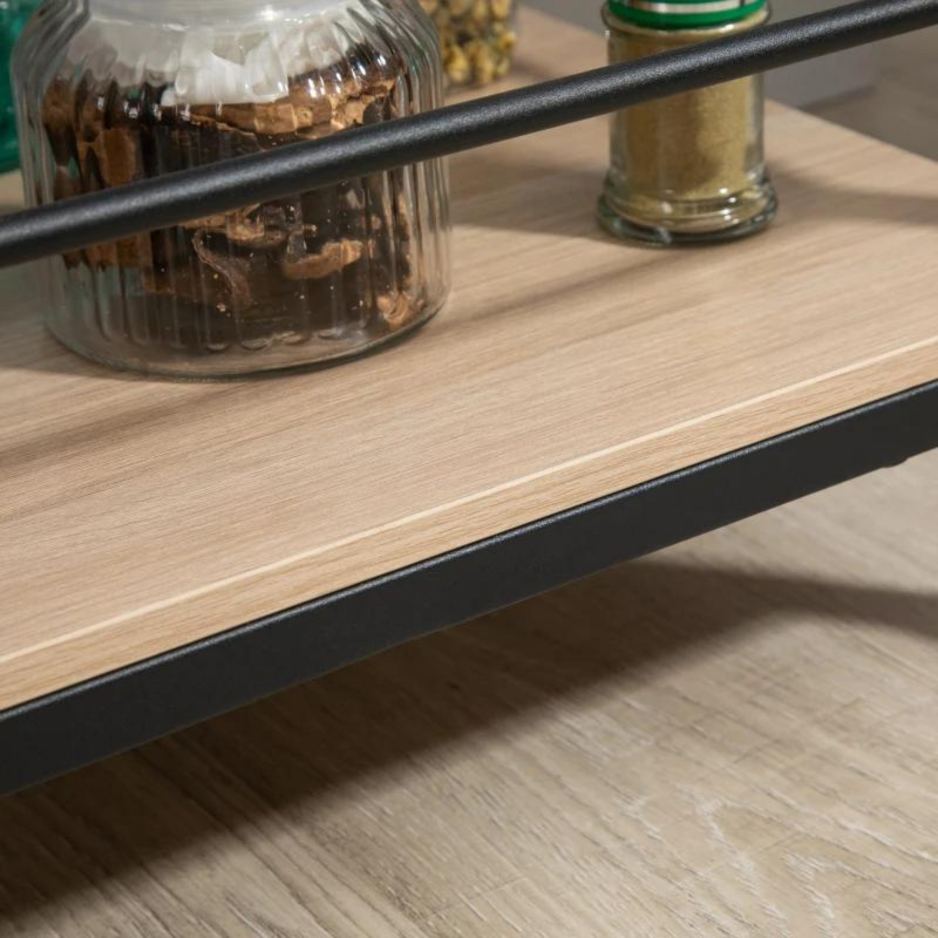 Mobiele serveerwagen met wielen en 3 niveaus voor keuken of eethoek