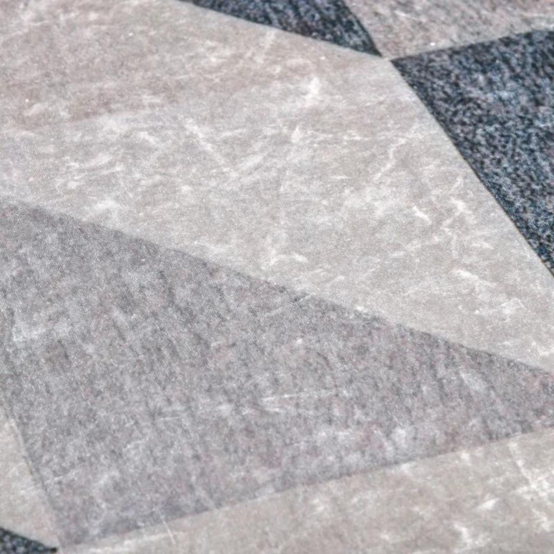 Grijs vloerkleed 120x170 cm met geometrisch patroon en antislip