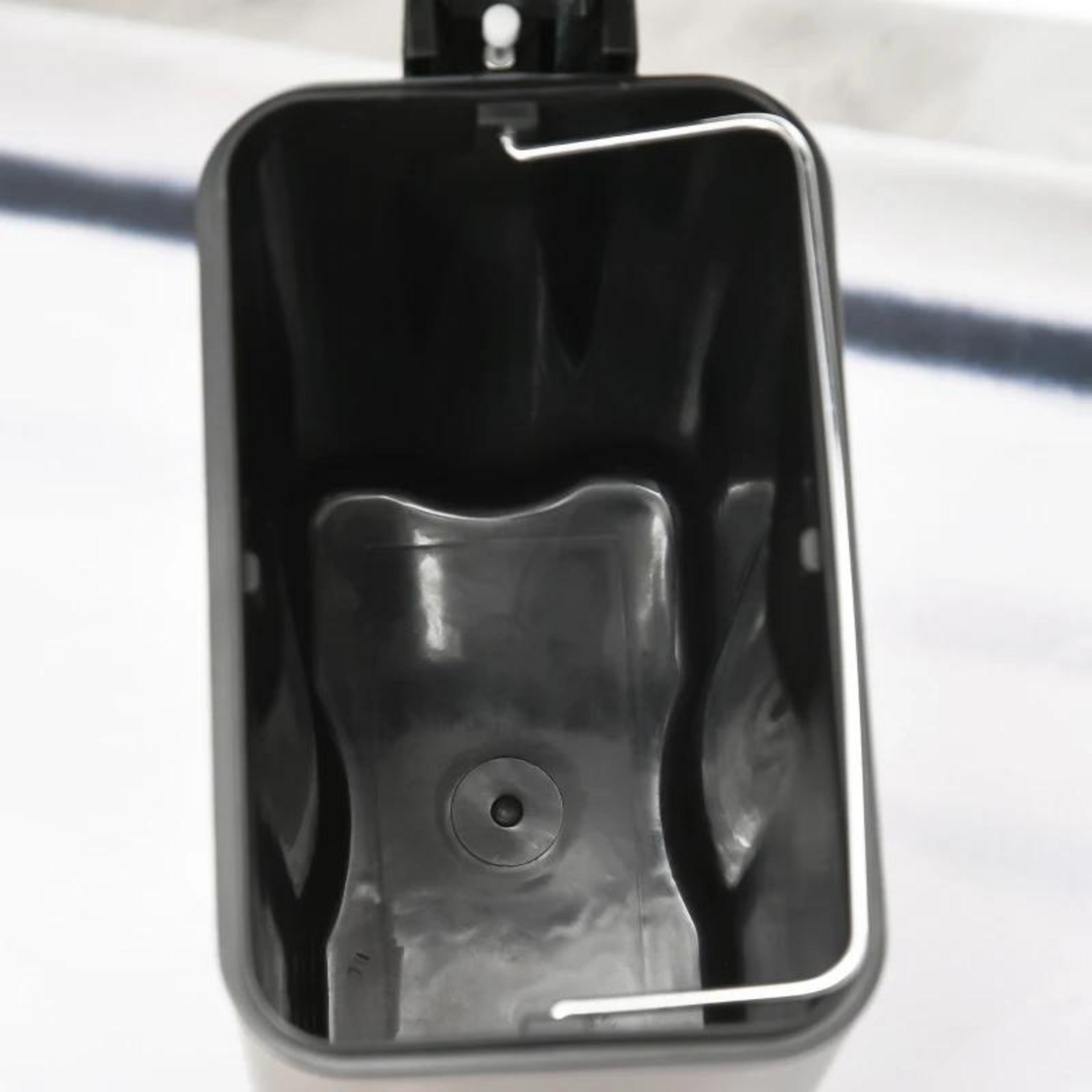 Praktische grijze afvalbak pedaalemmer, 5 liter inhoud grijs
