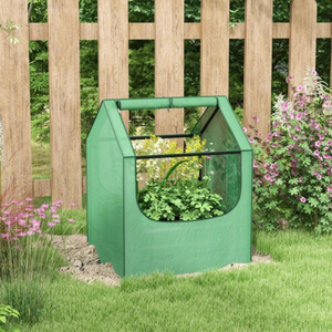 Witte broeikas 90x70x70 cm met UV-bestendige hoes en stalen frame voor bescherming en groei van planten in de tuin