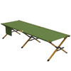 Opvouwbaar groen veldbed 196x64 cm voor kamperen en logeren