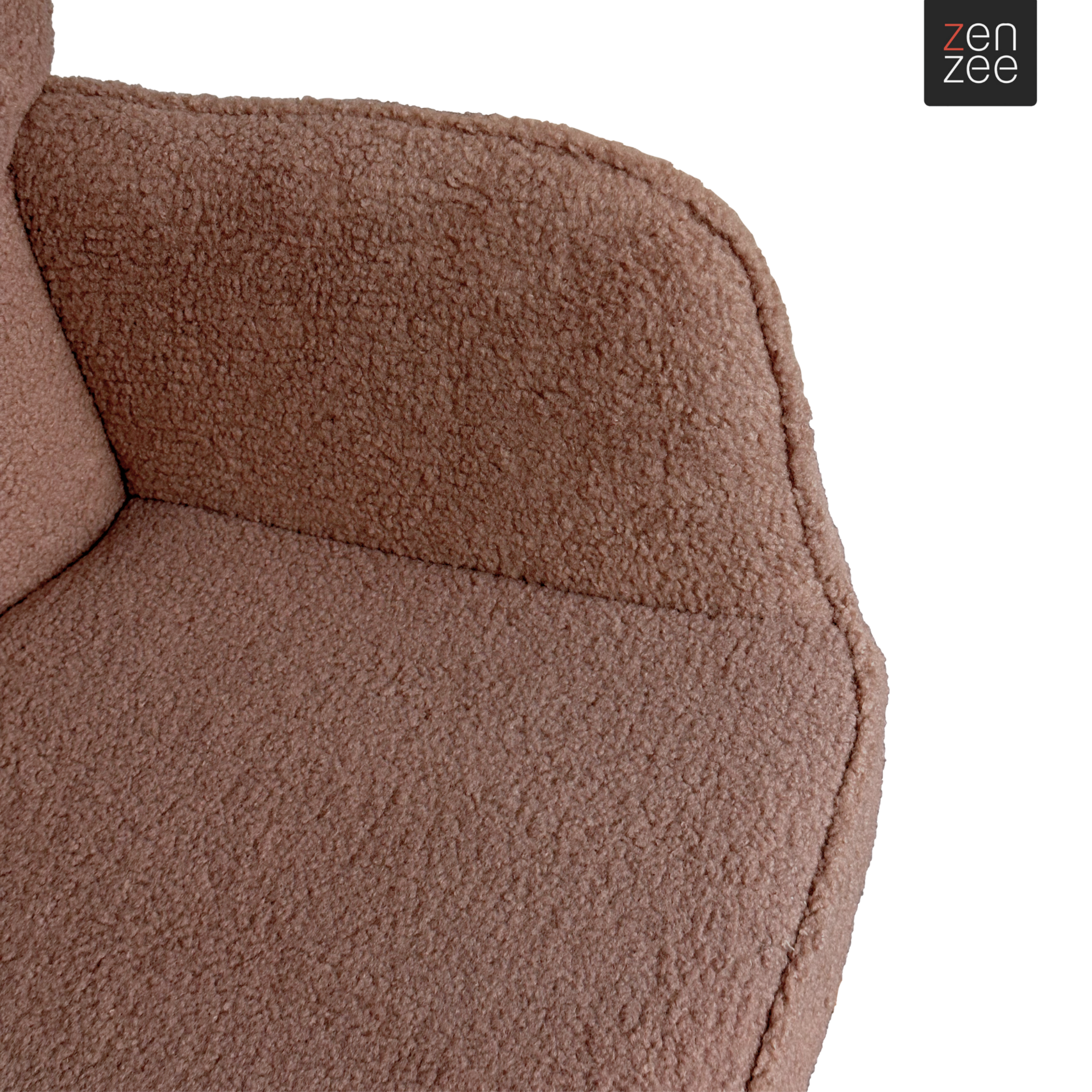 Schommelstoel taupe met zachte bekleding, ook voor de babykamer | Zenzee