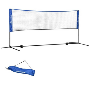 Badmintonnet 310 cm met draagtas voor buitengebruik met verstelbaar frame en eenvoudig op te zetten design
