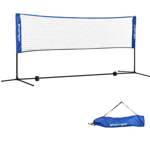 Badmintonnet 310 cm met draagtas voor buitengebruik, verstelbaar net met stevig frame voor eindeloos speelplezier in de tuin