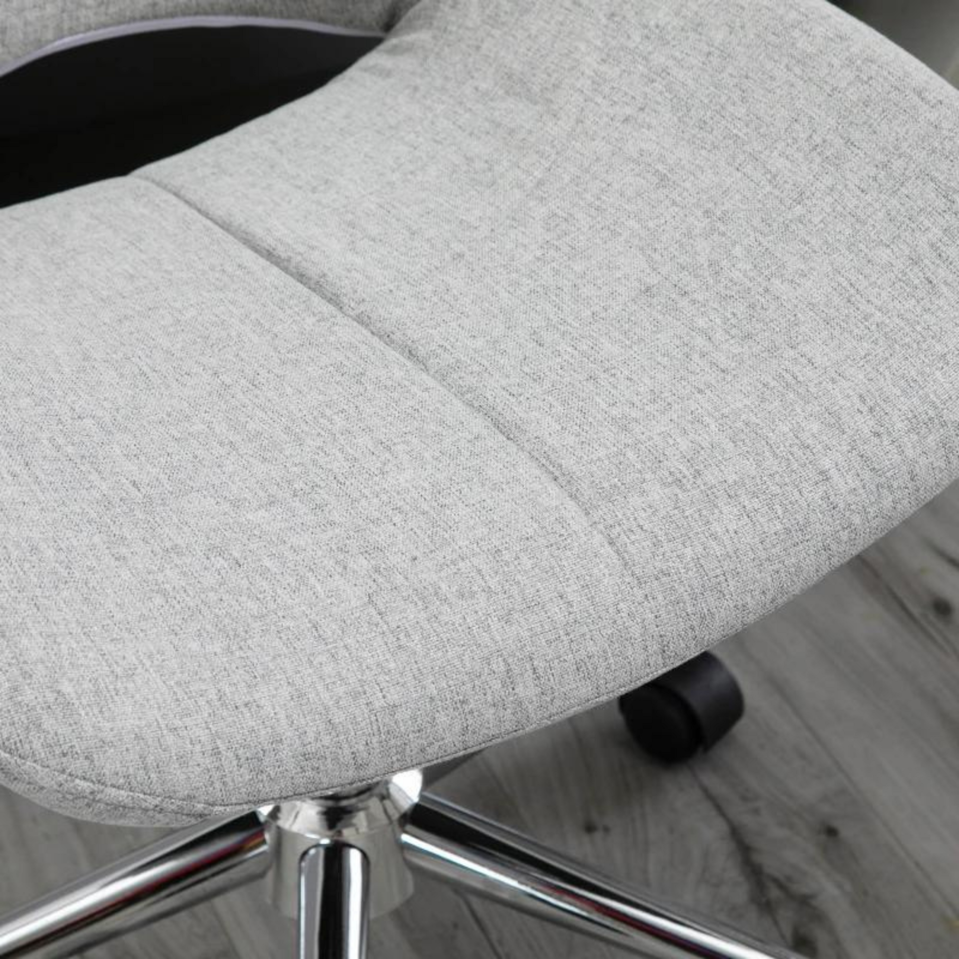Ergonomische bureaustoel grijs met lage rugleuning