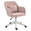 Ergonomische bureaustoel vintage roze met massagefunctie