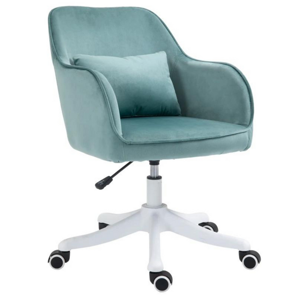 Ergonomische bureaustoel vintage groen met massagefunctie
