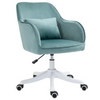 Ergonomische bureaustoel vintage groen met massagefunctie