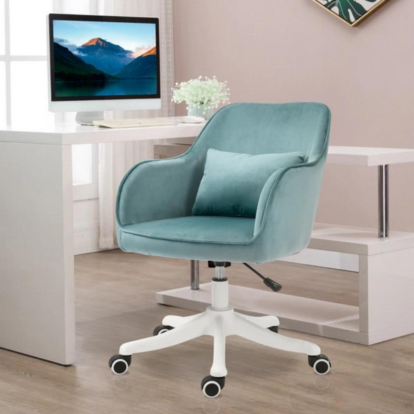 Ergonomische bureaustoel vintage groen met massagefunctie