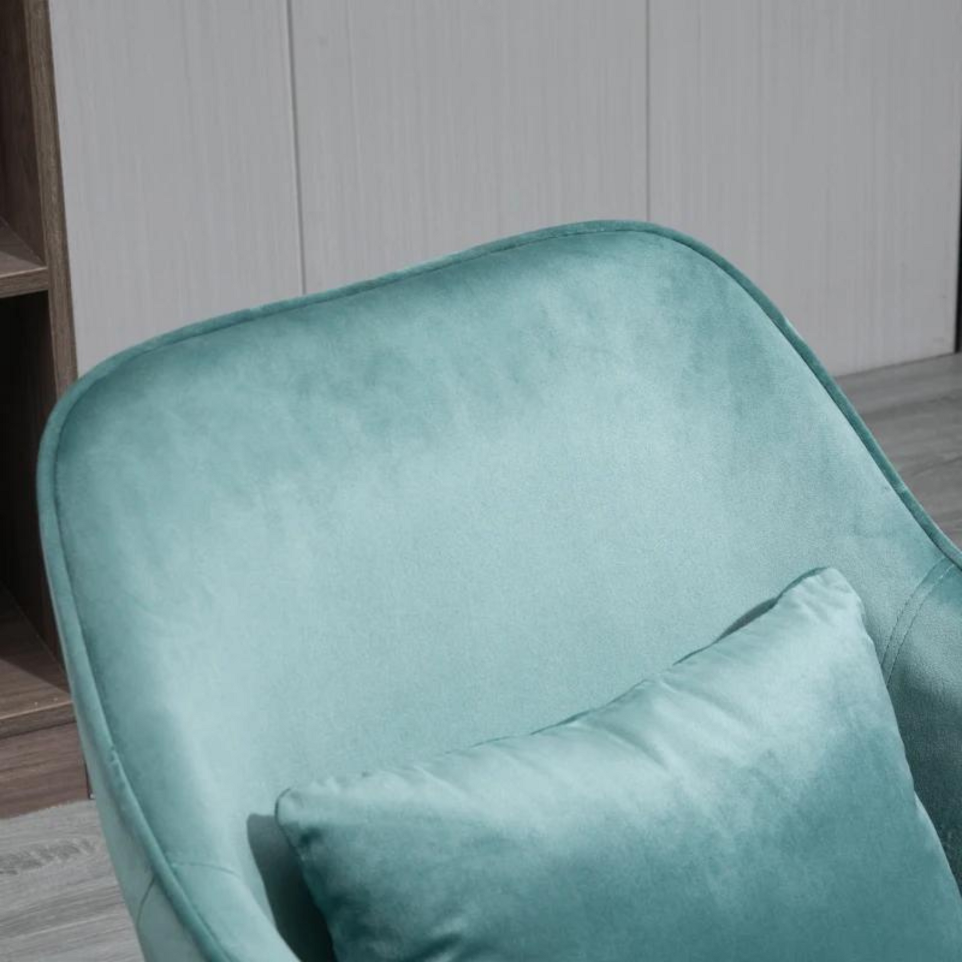 Ergonomische bureaustoel vintage groen met massagefunctie
