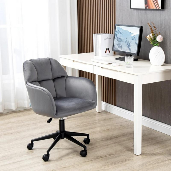 Ergonomische bureaustoel – grijs met verstelbare zithoogte en modern design