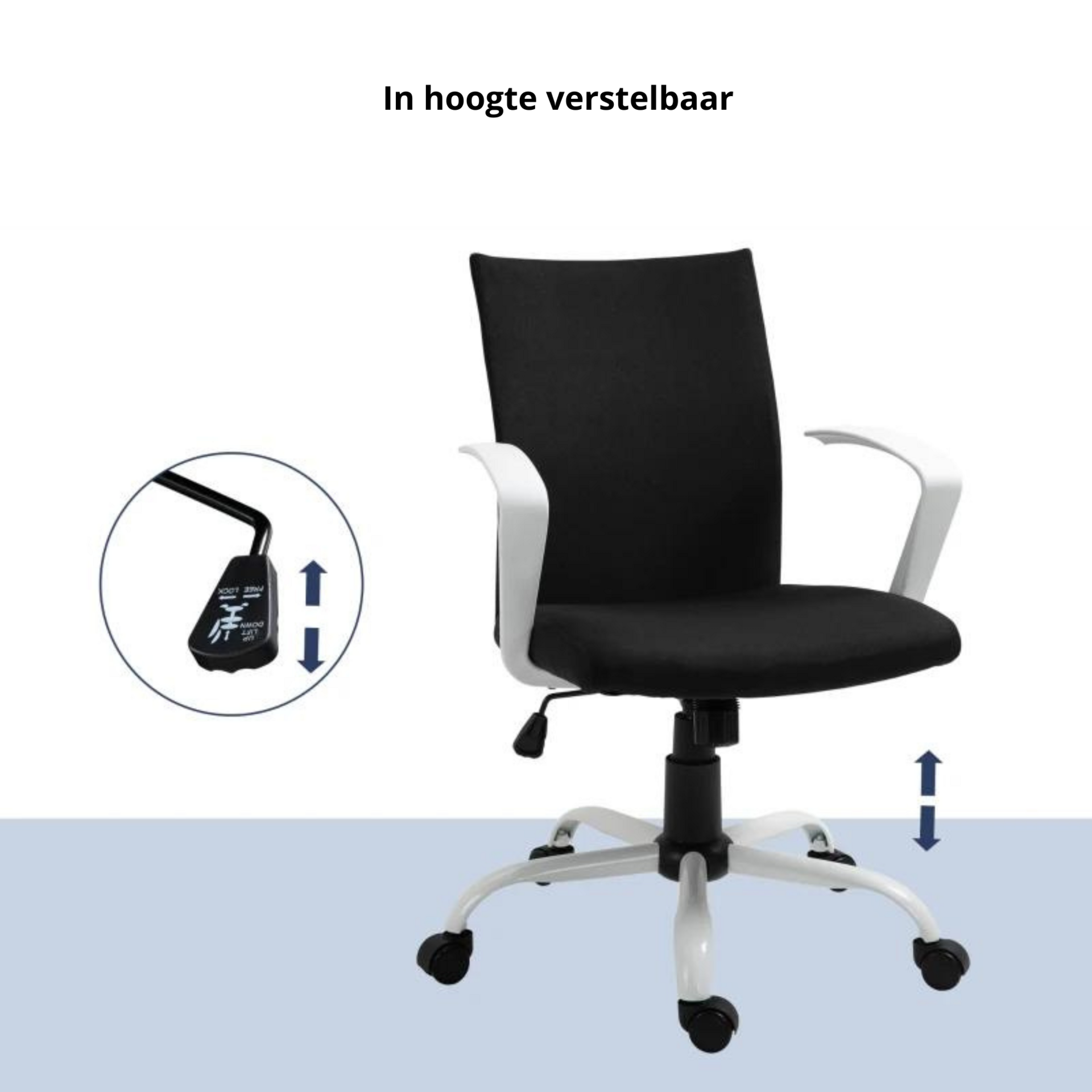 Ergonomische bureaustoel met relaxfunctie - Gamingstoel - 61x61x89 Zwart