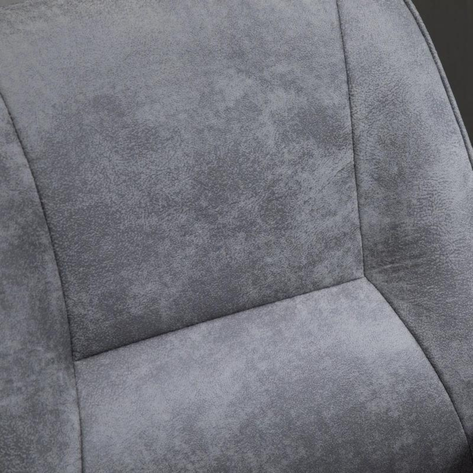 Grijze draaifauteuil bureaustoel – kunstleer met wipfunctie en verstelbare zithoogte