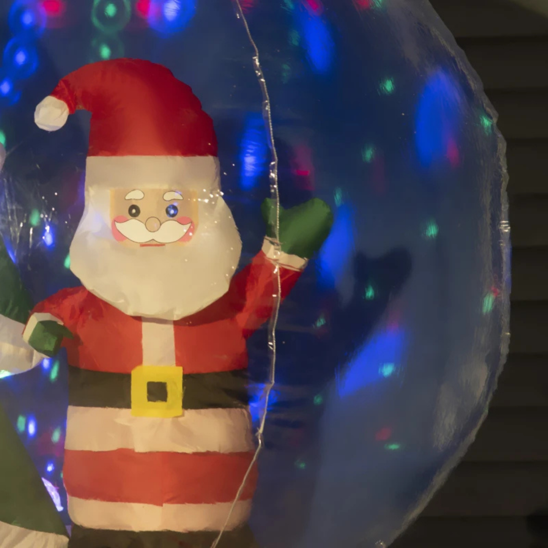 Opblaasbare sneeuwbol voor binnen en buiten LED verlichting - 110x110x150 cm