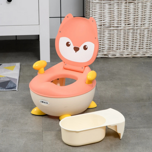 Roze plaspotje voor peuters – 35x35x23 cm met antislip en comfortabele zitting en veiligheidsgrepen voor jonge kinderen